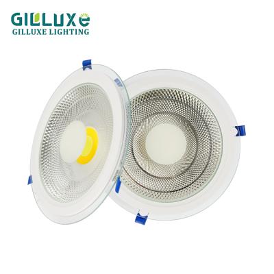 China Zhongshan Wholesale 5w 10w 15w 18w 24w Modern COB Round Thin Commercial Indoor Ceiling Recessed LED Panel Light for sale