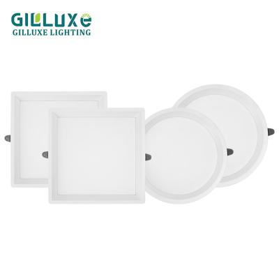 China Zhongshan Newest Modern Square 7w 10w 12w 18w 24w 36w Indoor Round Ceiling Recessed Commercial LED Anti-Glare Panel Lights for sale