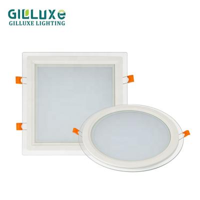 China Modern High Brightness Slim Desk Recessed Square Mounted Round 6W 9W 12W 18W 24W Led Panel Light for sale