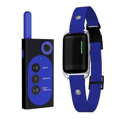 China Warning Tone+Vibrate+Static Shock Sound Night LED Training Dog Collar Long Standby Time Shock Dog Training Collar E Collar Rechargeable Remote Vibration Disc for sale