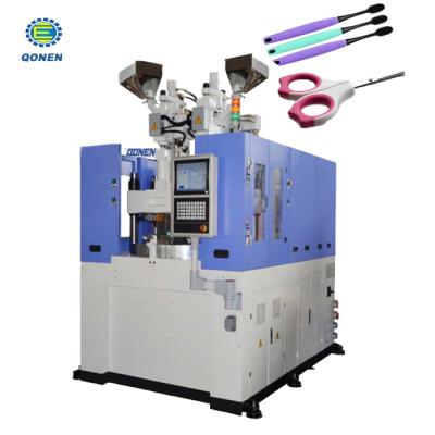 China High Efficiency Vertical Injection Machine Vertical Floss Pick Making Machine Two Color Injection Molding Machine for sale