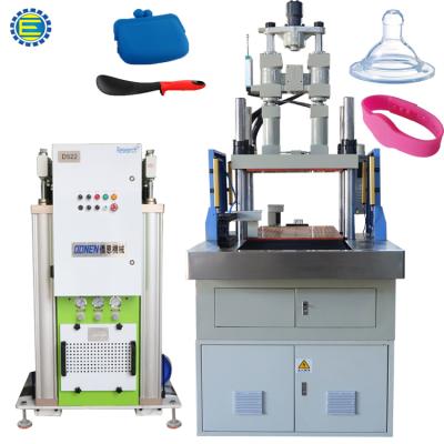 China Vertical Mobile Phone Case Liquid Silicone Injection Machine QE Silicone Rubber Injection Machine for sale