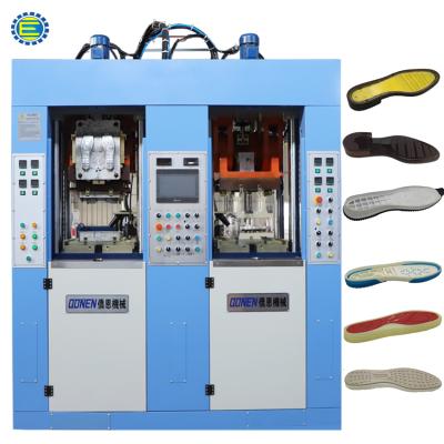 China 220T 2 station 2/4 screw TPU.TR.TPR.PVC outsole injection machine for sale