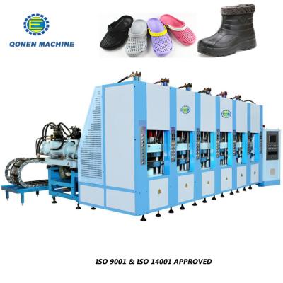 China EVA Fangs Shoes Injection Machine Vertical Injection Machine Eva Slippers Making Machine for sale