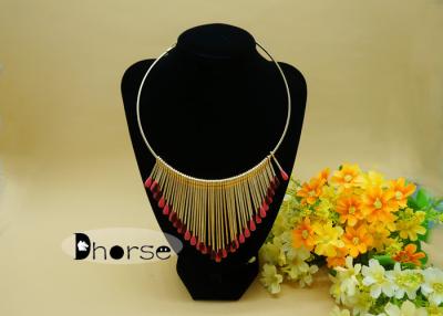 China Chunky Pendant Alloy Statement Collar Choker Necklace For party for sale