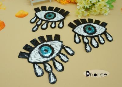 China Bling Sew On Sequin Embellishments For Suit Decoration , Small Eyes Design for sale