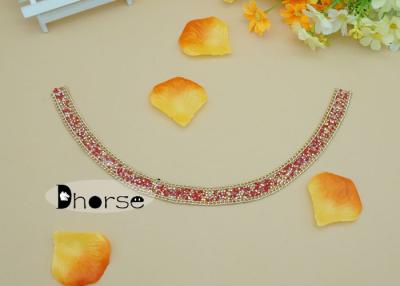 China Iron On Bling Colorful Beads Beaded Trendy Ladies Collar Neck Designs for sale