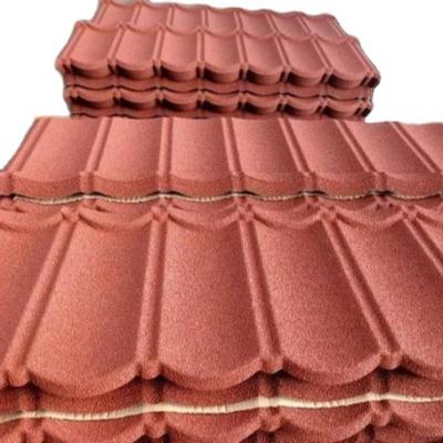 China HUANGJIA House Roof Color Anti-Corrosion Building Stone Coated Metal Roof Tiles for sale