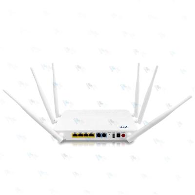 China FTTH FTTB FTTC GPON ONU ZTE F670L 4GE 2USB 1POTS 2.4G/5.8G 5dbi WIFI Firmware ZTE F680 for sale