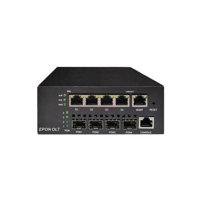 China Hot Selling NF5804S 4 Fiber Optic Left Ftth Mini Olt Olt Compatible Gepon FTTH Small Epon Olt With Module for sale