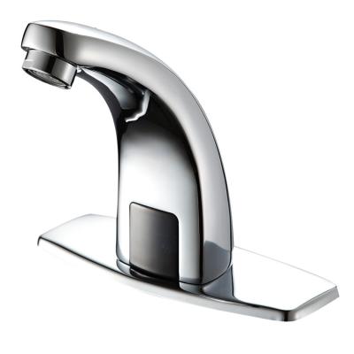 China Sense Faucets Sensor Touchless Automatic Infrared Faucet Hands Free Bathroom Sink Water Tap Faucet Maker Mixer Tap for sale