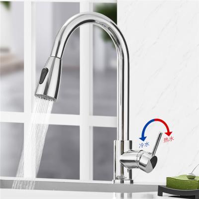 China Metered Taps Flexible Hose Single Handle For Kitchen Faucet Pull Out For Daily Life for sale