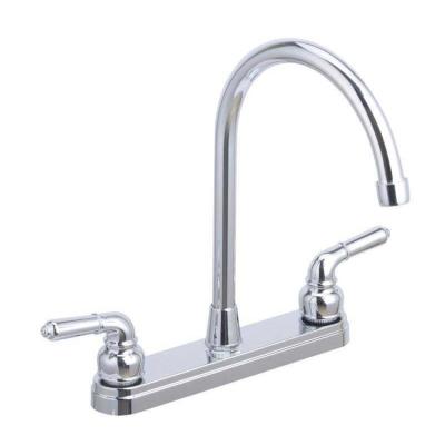 China Metered Faucets 2-Handle Luxury 8 Inch Kitchen Sink Faucet for sale