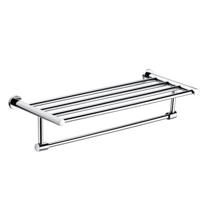 China Sustainable Wall Mounted Towel Rack Shelf 304 Stainless Steel Towel Rack for sale