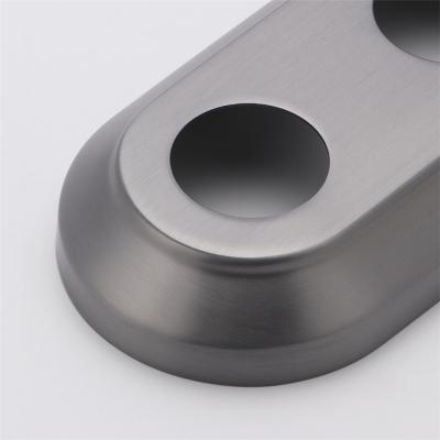 China Without Diverter Steel Faucet Apron Price Pipe Escutcheon Plate For 3 Hole Bathroom for sale