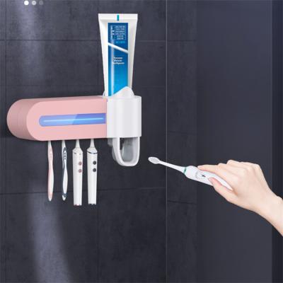 China Sustainable Wall Mounted Bathroom Toothbrush Toothpaste Holder Wall Mount for sale