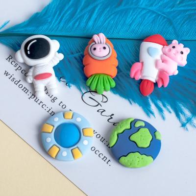 China Educational Kids Toys Or DIY Cell Phone Case Toys Children Mini Astronaut Earth Rocket Miniature First Education Supermarket Food For Phone Case Imitate Kitchen Accessories Toys for sale