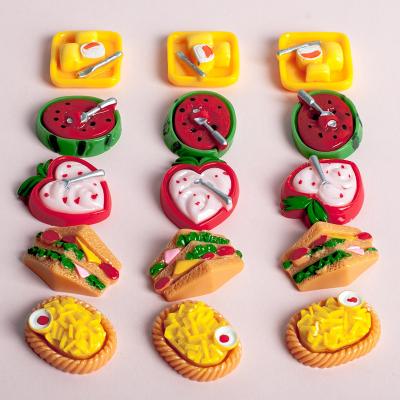 China Kids Educational Toys Or DIY Cell Phone Case Toys Kids Mini Hamburger Bread Watermelon Mango Strawberry Early Education Supermarket For Phone Case Kitchen Accessories Toys for sale