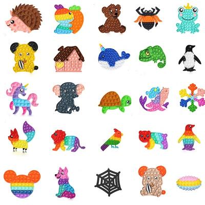 China Hot Fashionable Children's Rodent Silicone Bag Pioneer Rodent Amazon Cartoon Decompression Christmas Tree Bead Unicorn for sale