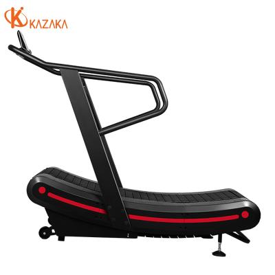 China Woodway Air Runner Power Commercial Mechanical Fitness Running Machine Manual Curved Treadmill for sale