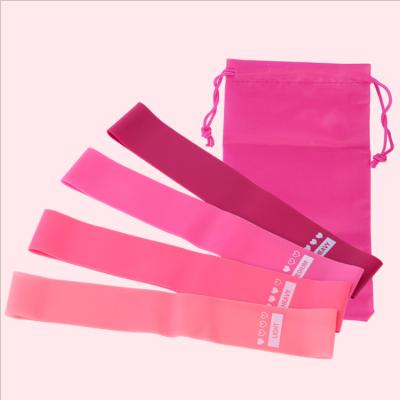 China Durable Gym Home Gym Elastic Band Yoga Hand Finger Latex Booty Cloth Fitness Resistance Exercise Nylon Bands for sale