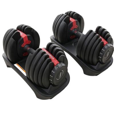 China Factory Sale Adjustable Weight Dumbbells 24 Kg Fitness Dumbbell Gym Unisex Weight Adjustable Dumbbells 40KG for sale