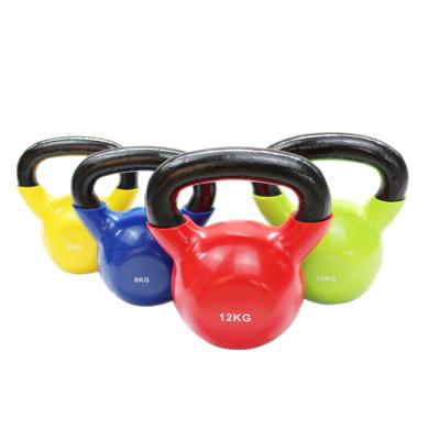 China Durable Cheap Environmental Friendly Gym Color New Cast Iron Athletic Kettlebell Dipping Vinyl for sale