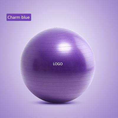 China Swiss Logo Oem Exercise Gym Burst Durable Stability Customer Balance Trainer Pvc Yoga Ball for sale