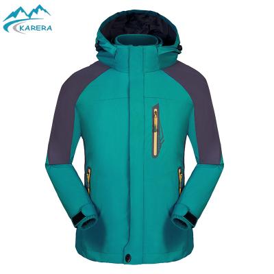 China Waterproof Breathable Mountain Skiing Rain Jacket Windproof Women Hardshell 3 Layers Outdoor Jacket for sale