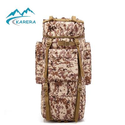 China camping & Hiking Customize 65LMilitary Mountaineering Backpacks Military Waterproof Duffle Bag Tactical Hiking Bag, Free Rain Cover Included for sale