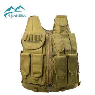 China Durable multifunctional desert molle combat police army military tactical vest for sale