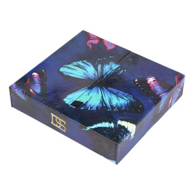 China Disposable Custom Logo Flip Lid Gift Cover Box Luxury Paper Packaging for sale