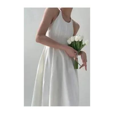 China Breathable Factory Supply Fascinating Price White Dress Women Party Dress Women Night Dress for sale