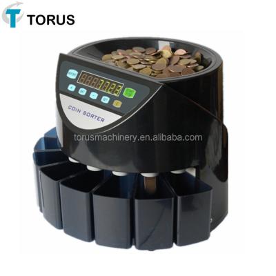 China Cost Effective Euro Coin Sorter With LCD Display 745*745*330mm (2 pcs) for sale