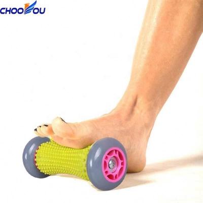 China Body Foot Roller and Porcupine Ball Foot Massage Roller Balls for Plantar Fasciitis for sale