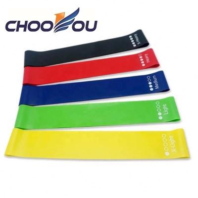 China Chooyou Durable Mini Latex Resistance Loop Band Colorful for Homegym for sale