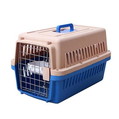 China Sustainable Manufacturers Supply High Quality Pet Air Box Cages / Portable Air Dog Cage / Cat Travel Carrier With Garbage Tray for sale