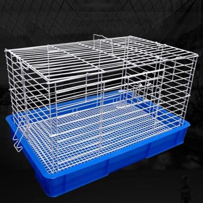 China Rabbit Used Indoor Commercial Welded Wire Mesh Meat Rabbit Breeding Farming Industrial Cage Sale For Rabbit for sale