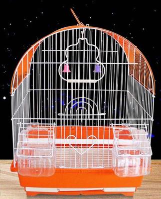 China Vintage Luxury Antique Collapsible Wire Corner Canary Yellow Pet Breeding Bird Cages For Canary for sale