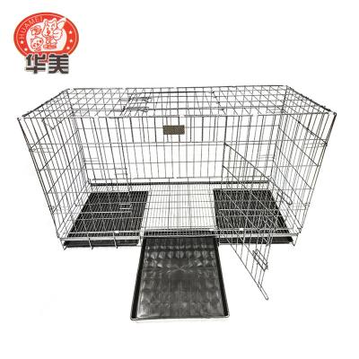 China Large Viable Large Kennel Metal Iron Dog Crate Cheap Plastic 3 Tray Dog Cage Picture for sale