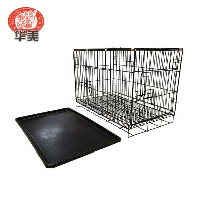 China 30 sizes viable wholesale collapsible dog kennel cage for sale/portable large metal dog breeding crate cage for sale