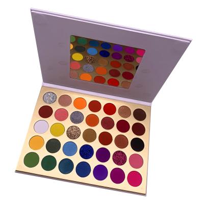 China New Eyeshadow Palette Waterproof Matte White Waterproof Dye Wholesale No Logo Makeup Eyeshadow Palette for sale