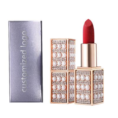 China Multi Colors Private Label Pearl Shimmer Lipstick Customized Factory Price Waterproof Makeup for sale