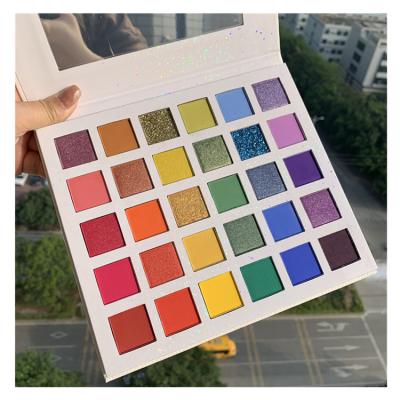 China High Quality Seller Waterproof Stamp Eyeshadow Palette Diamond Glitter Matte Dye No Logo Eyeshadow for sale