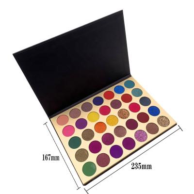 China Waterproof to make your own eye shadow natural makeup cosmetics with eye shadow palette for sale