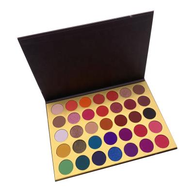 China 35 Colors Eyeshadow Private Label Waterproof Charming Eyeshadow Neon Colorful Palette for sale