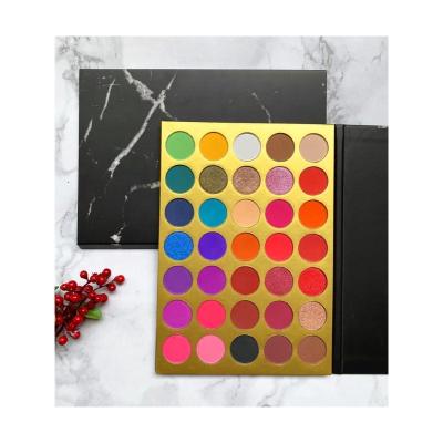 China Low MOQ Waterproof Colored Single Press Package Small Powder Small Pigmented Eyeshadow Palette for sale