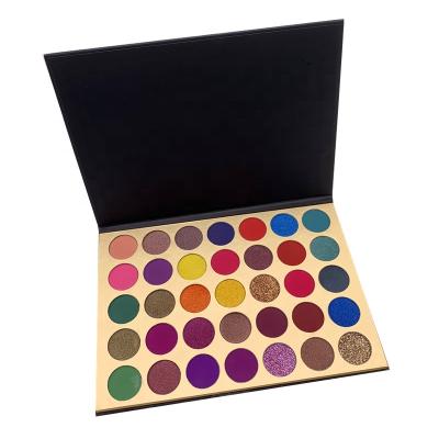 China Waterproof Best Selling Colorful Matte No Label High Quality Wholesale Eyeshadow Palette High Quality for sale