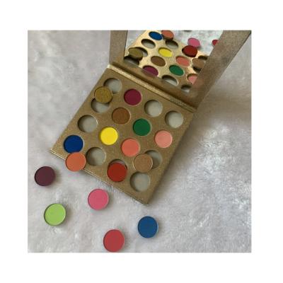 China Unique luxury colorful waterproof no logo make your own empty eyeshadow palette for sale