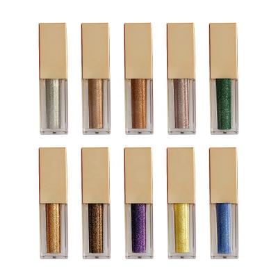 China Custom luminous waterproof private label makeup shimmer single sparkl liquid metallic eyeshadow eye shadow for sale